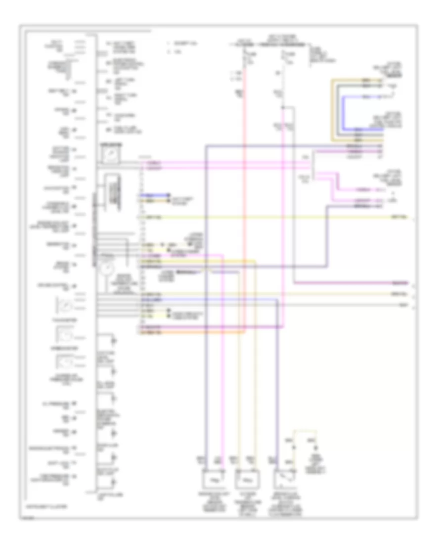 Instrument Cluster Wiring Diagram 1 of 2 for Volkswagen Passat TDI SEL 2013