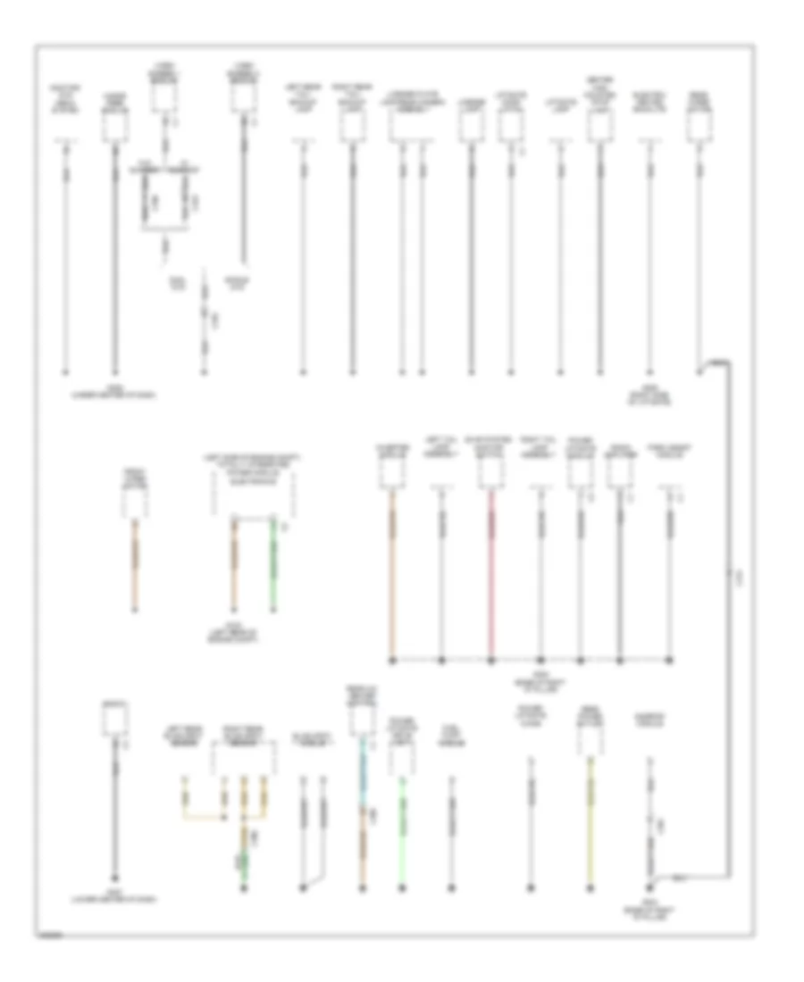 Ground Distribution Wiring Diagram 3 of 4 for Volkswagen Routan S 2013