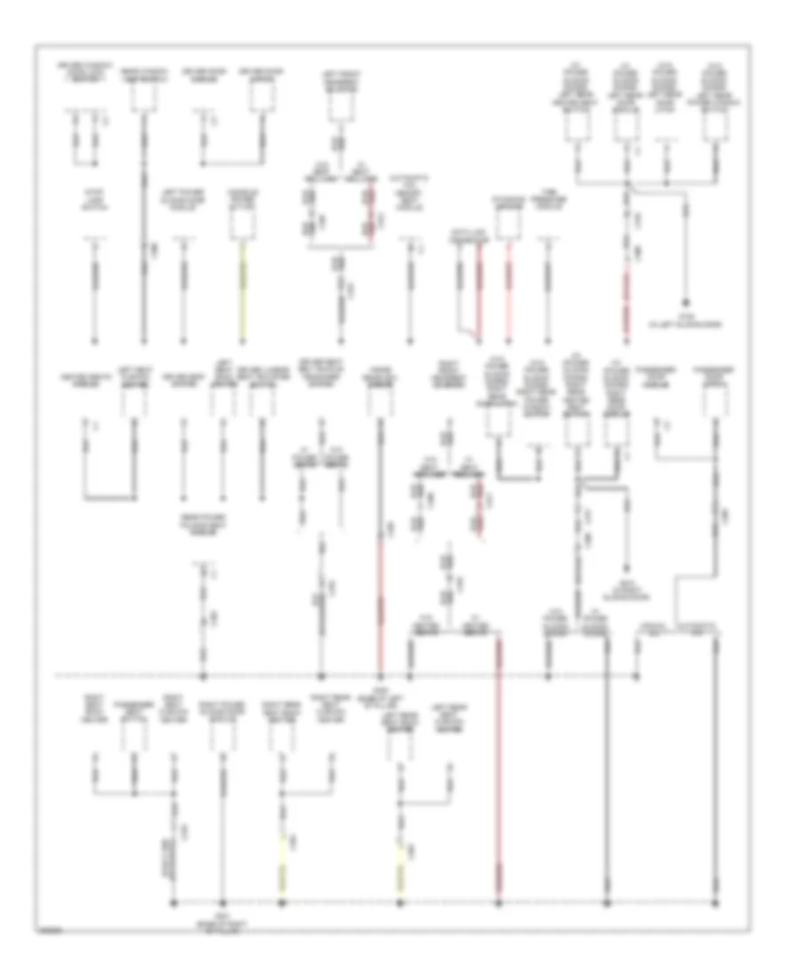 Ground Distribution Wiring Diagram 4 of 4 for Volkswagen Routan S 2013