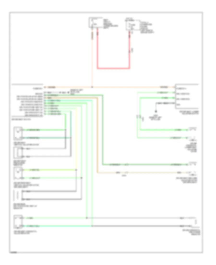 Driver Power Seat Wiring Diagram for Volkswagen Routan S 2013