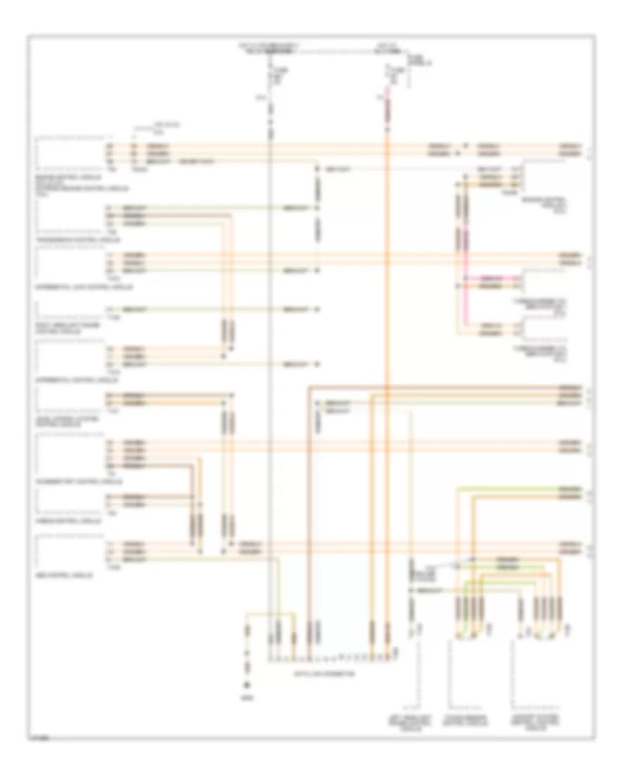 Computer Data Lines Wiring Diagram 1 of 2 for Volkswagen Touareg 2007