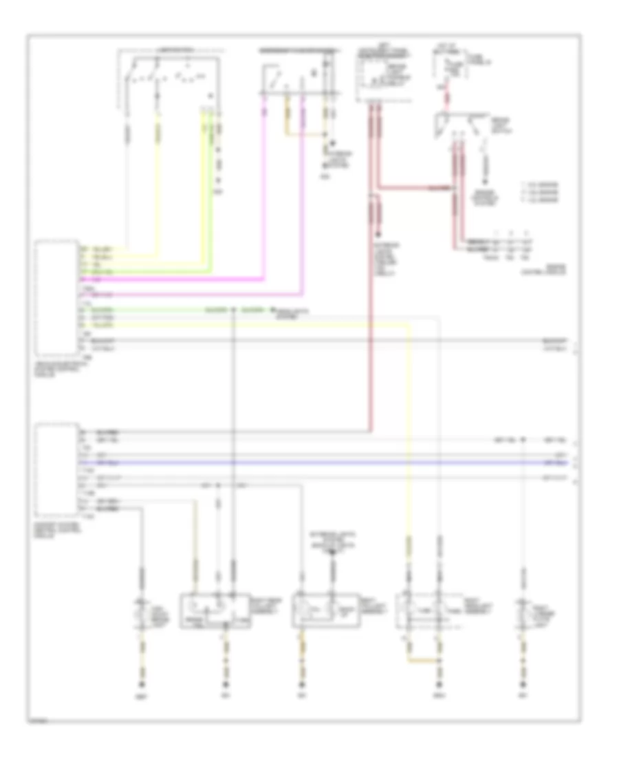 Exterior Lamps Wiring Diagram 1 of 2 for Volkswagen Touareg 2007
