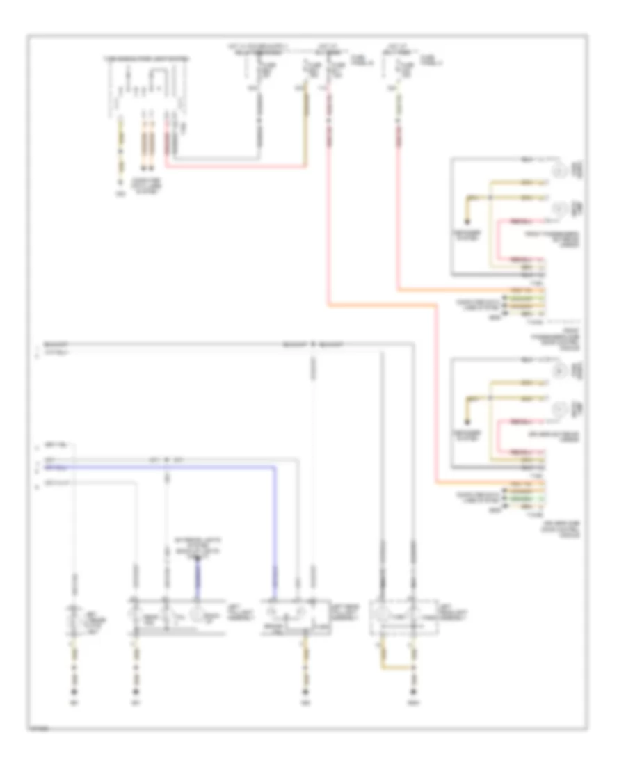 Exterior Lamps Wiring Diagram 2 of 2 for Volkswagen Touareg 2007