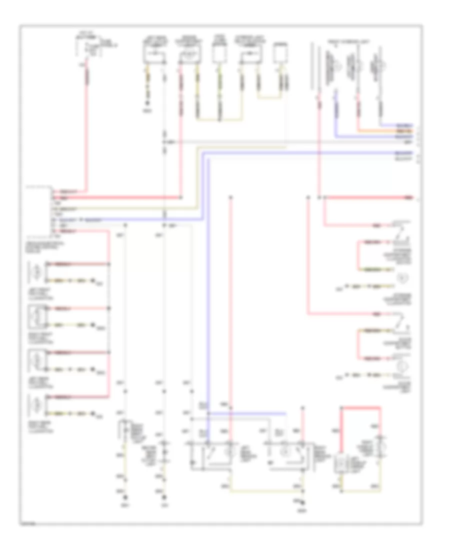 Courtesy Lamps Wiring Diagram 1 of 2 for Volkswagen Touareg 2007