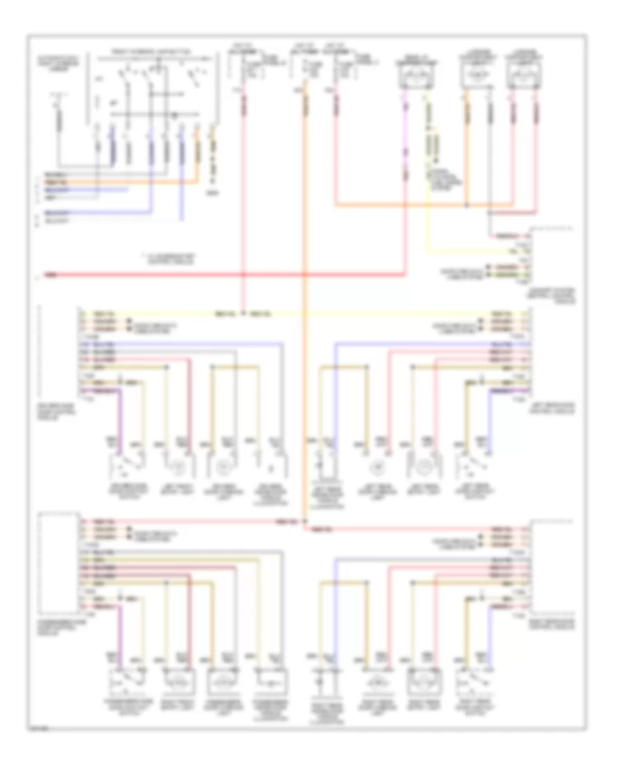 Courtesy Lamps Wiring Diagram 2 of 2 for Volkswagen Touareg 2007