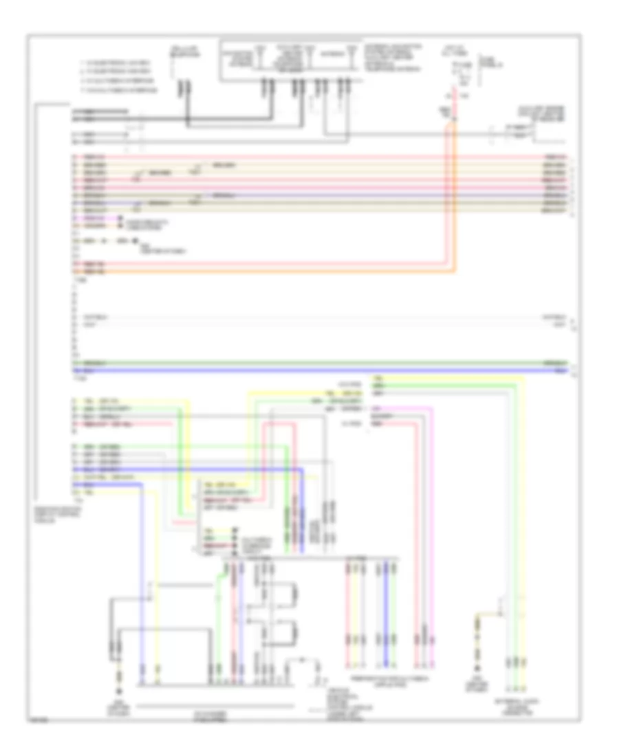 Navigation Wiring Diagram, 8 Speakers (1 of 2) for Volkswagen GTI 2.0T 2011
