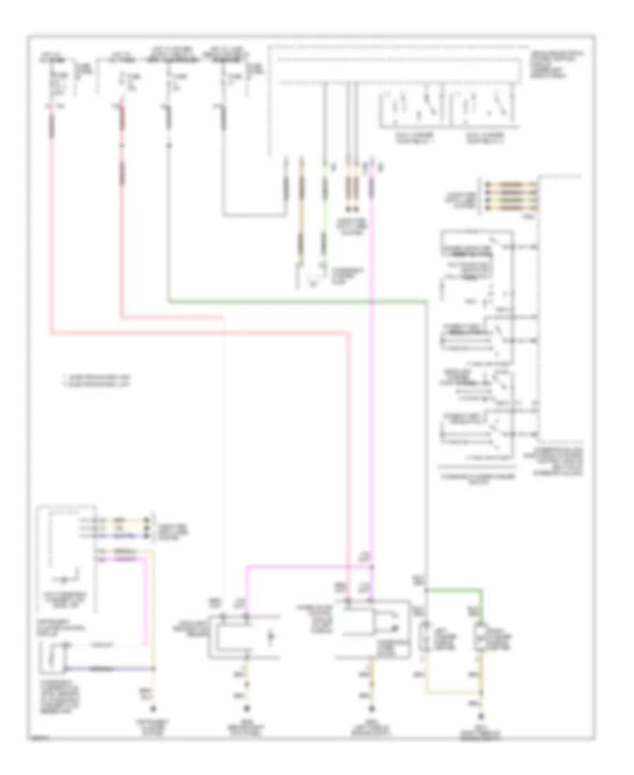 Электросхема стеклоочистителя, дворников и омывателя для Volkswagen Eos Komfort 2008