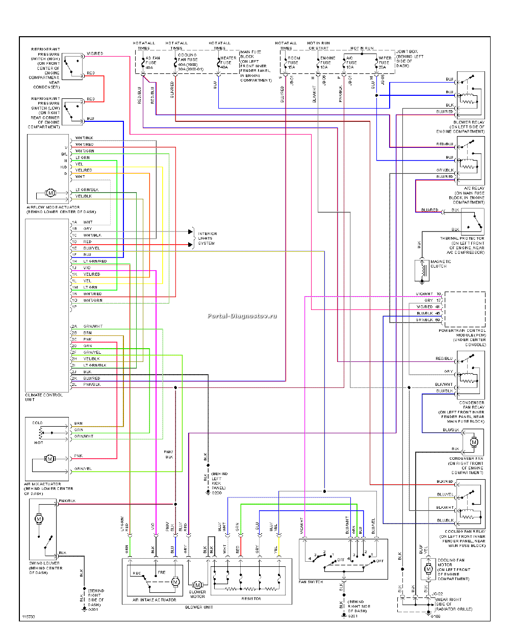 Мазда 626 схема электрическая схема