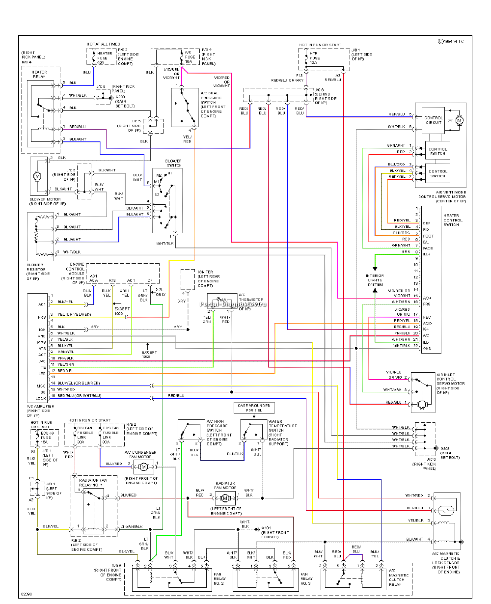 Схема электропроводки тата 613