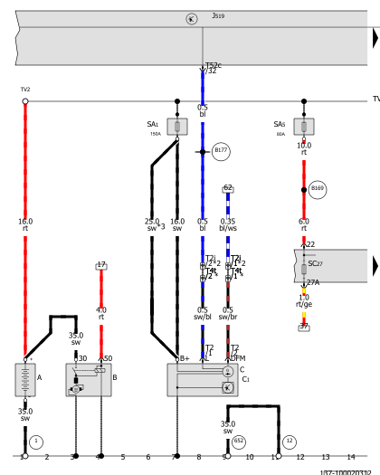 Stromlaufplan VW 
2,0-l-Benzinmotor , CCZB