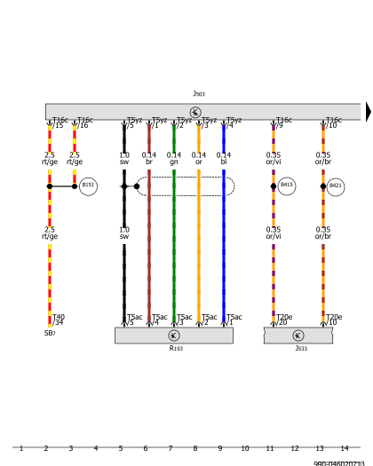 Wiring diagrams Volks Wagen Radio navigation system RNS ...